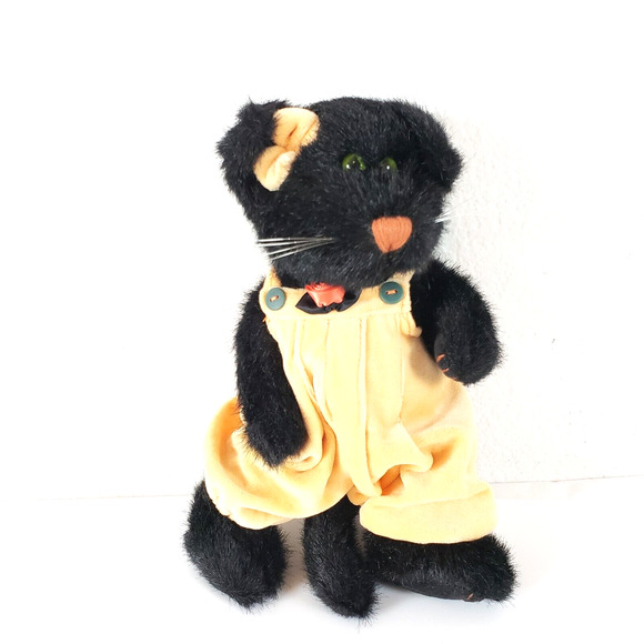 Boyd’s Bears "Spooky" Tangaween Black Cat Orange Halloween With Tags Small - Picture 1 of 8